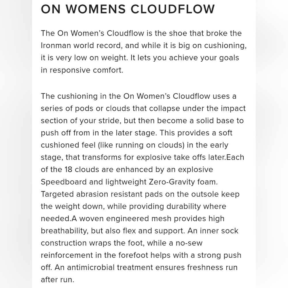 On Running "Cloudflow" Running Athletic Shoes Guava Dustrose | Women's Size 6.5 - Picture 13 of 15
